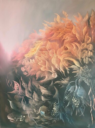 Lovers field IV di Ludmila Budanov, Pittura in vendita su Singulart