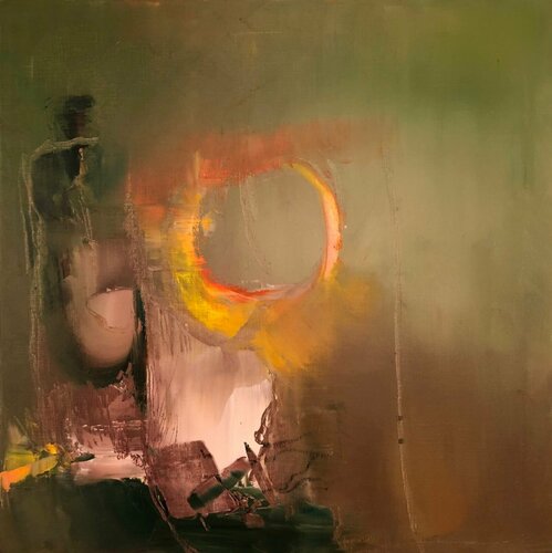 Green mirage de Ludmila Budanov, Pintura a la venta en Singulart