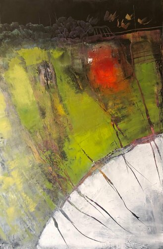 Flowers talk di Ludmila Budanov, Pittura in vendita su Singulart