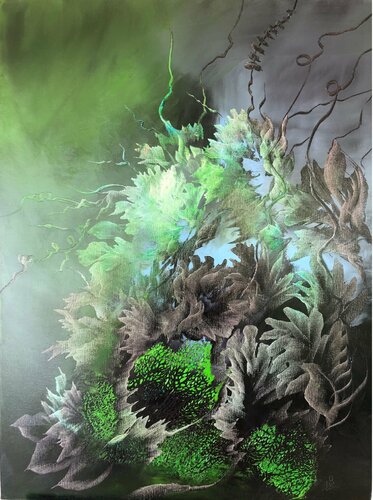 Night fragrance XI di Ludmila Budanov, Pittura in vendita su Singulart