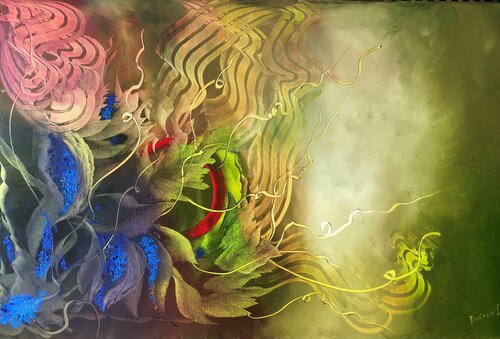 Lovers Field XIII van Ludmila Budanov, Schilderij te koop op Singulart