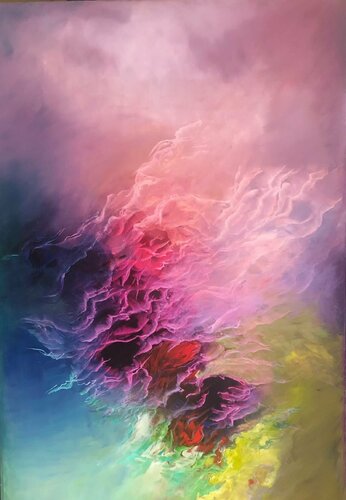 Story of angels van Ludmila Budanov, Schilderij te koop op Singulart