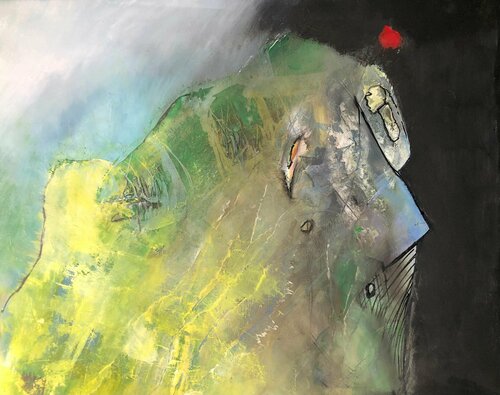 Terrible face of war van Ludmila Budanov, Schilderij te koop op Singulart