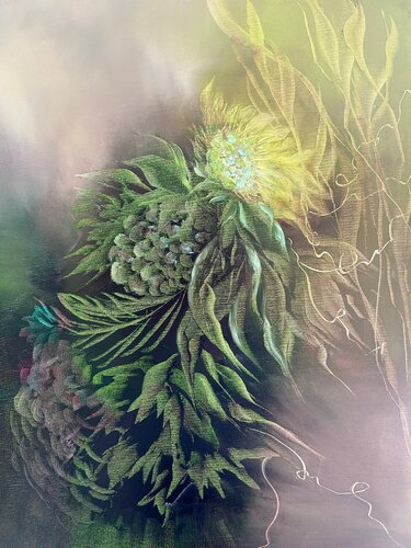 Night fragrance XVIII di Ludmila Budanov, Pittura in vendita su Singulart
