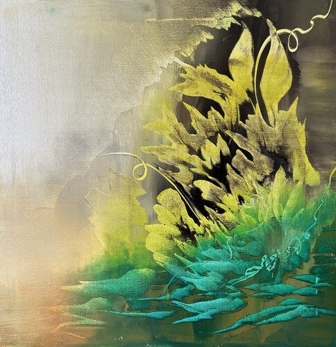 Flower II de Ludmila Budanov, Pintura a la venta en Singulart