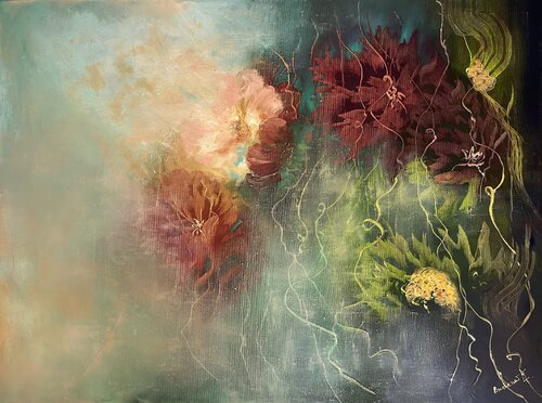 Night fragrance XIV di Ludmila Budanov, Pittura in vendita su Singulart