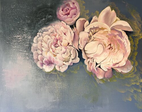 My peonies III by Ludmila Budanov, Painting for Sale on Singulart