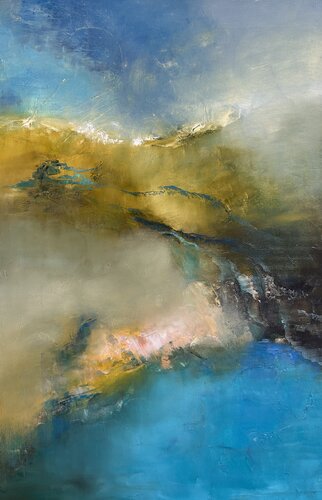 Where the horizon is born di Ludmila Budanov, Pittura in vendita su Singulart