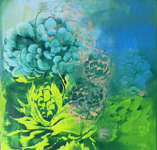 Green breathing de Ludmila Budanov, Pintura a la venta en Singulart