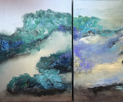 Lagoon by Ludmila Budanov, Painting for Sale on Singulart