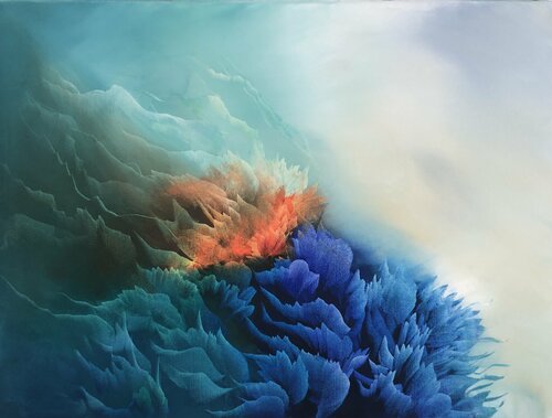 under water X de Ludmila Budanov, Pintura a la venta en Singulart