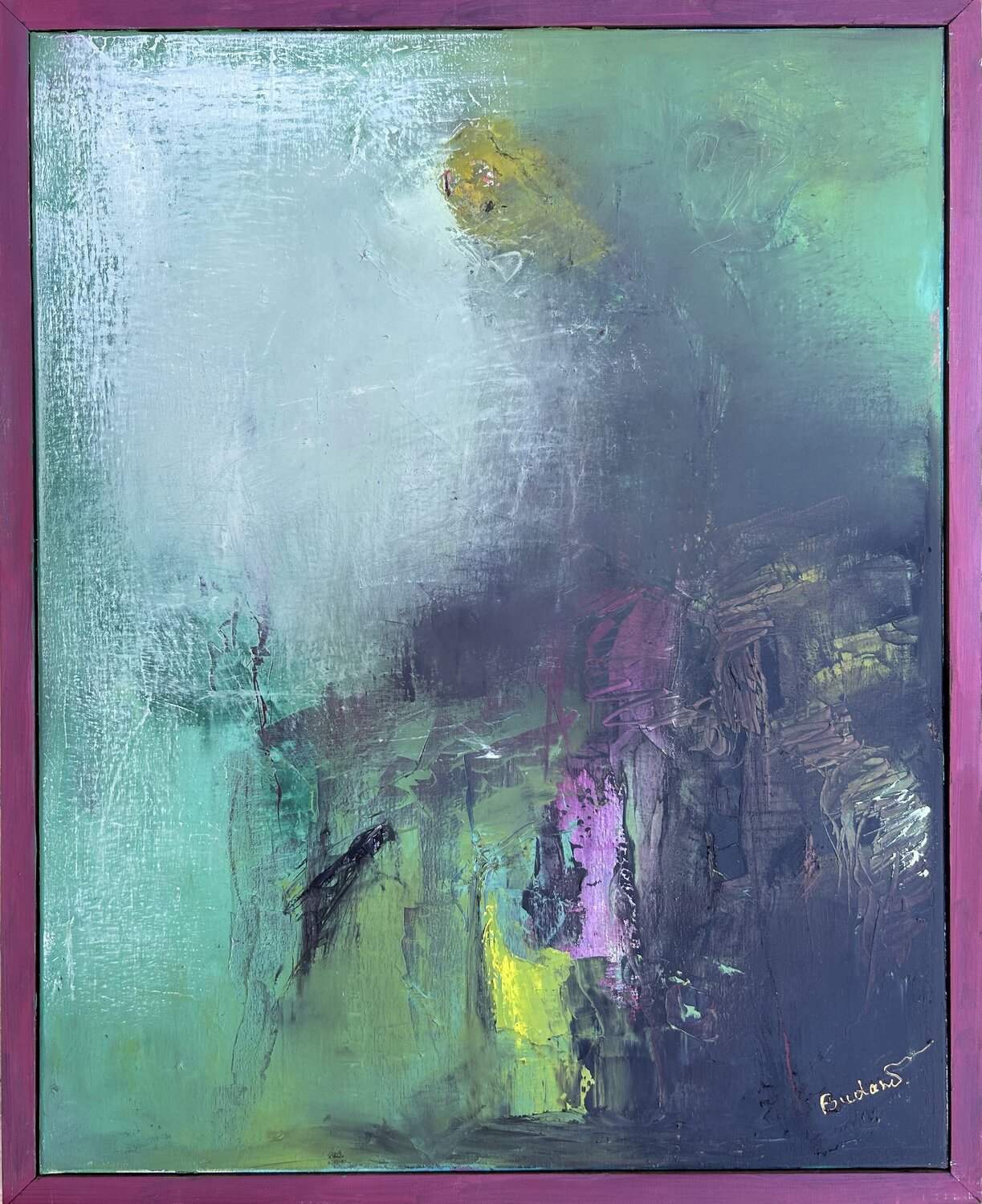 Abstract in green Ludmila Budanov