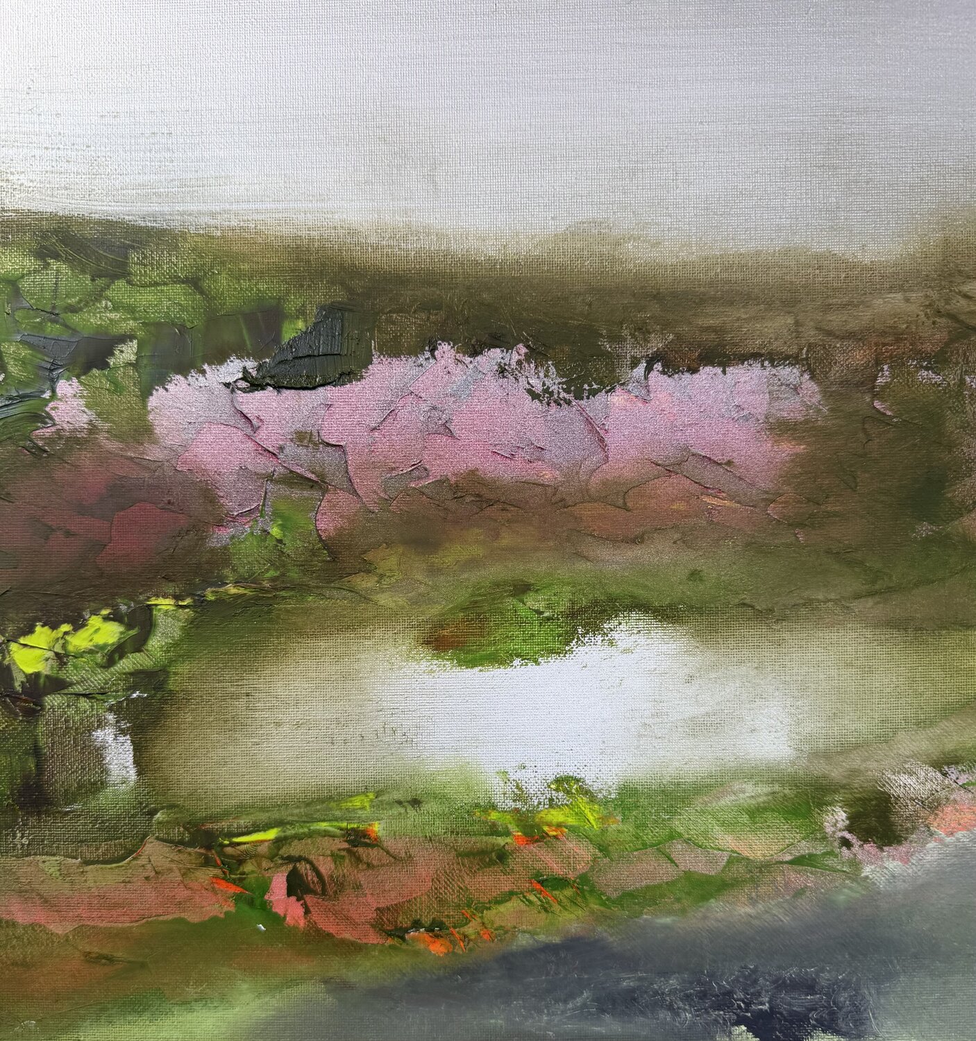 The pink short of silence Ludmila Budanov Origineel schilderij te koop