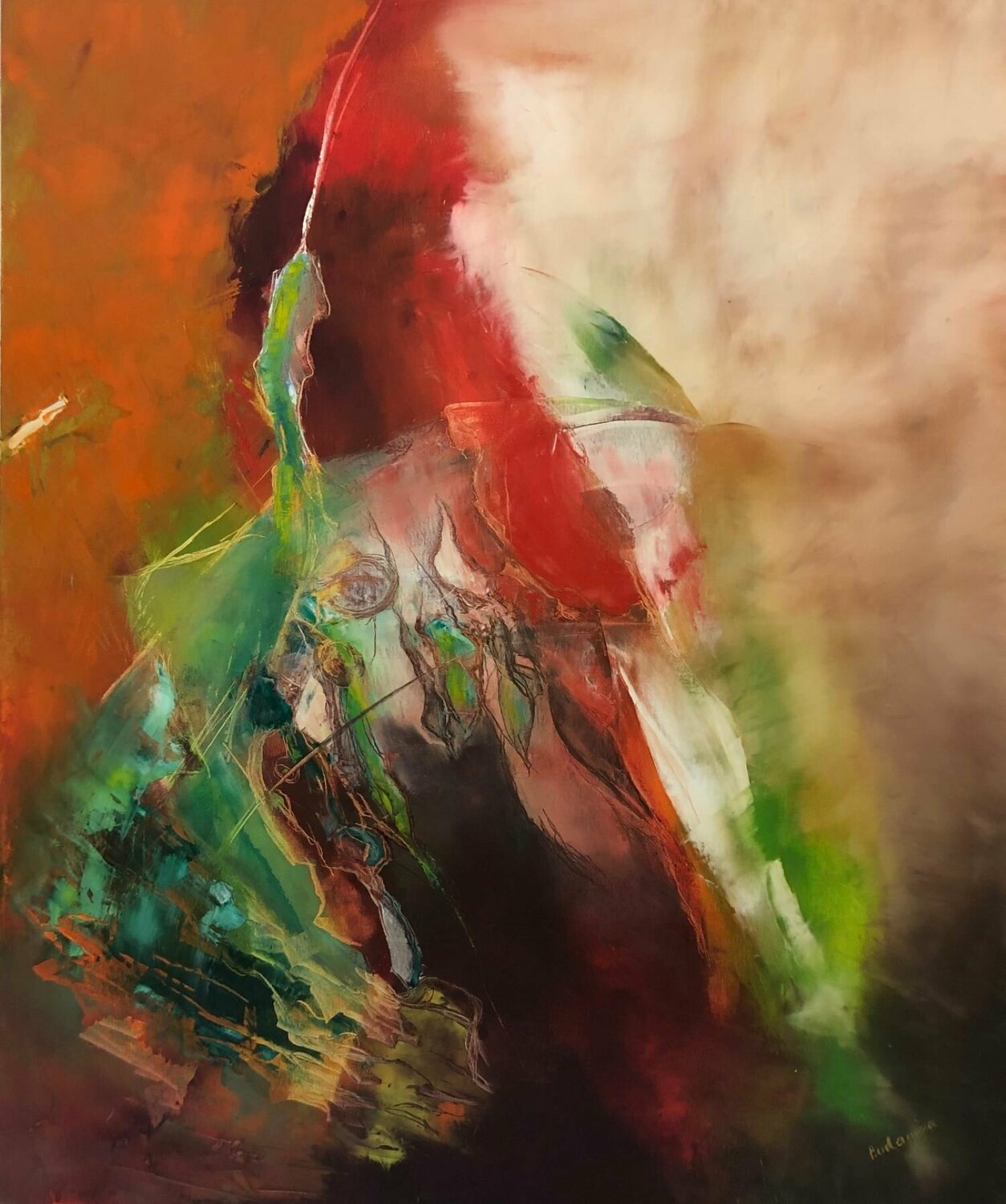 Between lthe ines Ludmila Budanov