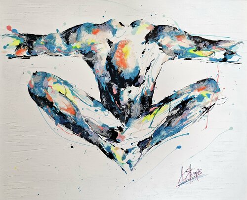 Spiritus flash di Amandyne Steropes, Pittura in vendita su Singulart