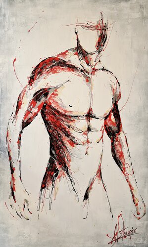 Corps de Feu van Amandyne Steropes, Schilderij te koop op Singulart