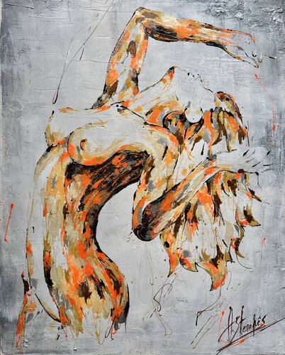 Éveil de feu van Amandyne Steropes, Schilderij te koop op Singulart