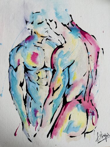 Reflet Interdit by Amandyne Steropes, 회화 for Sale on Singulart