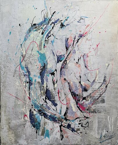 Délicate Passion di Amandyne Steropes, Pittura in vendita su Singulart