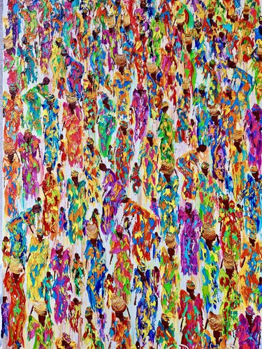 Tropical beauty di Christine Drummond, Pittura in vendita su Singulart