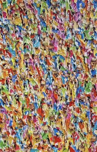 Mercado em festa van Christine Drummond, Schilderij te koop op Singulart