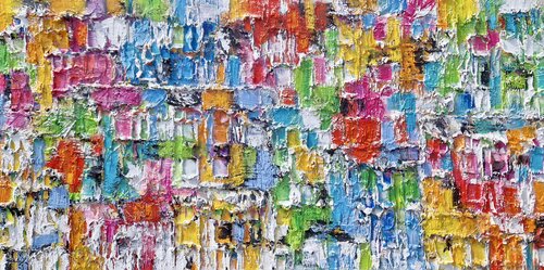 Favela Kaleidoscope di Christine Drummond, Pittura in vendita su Singulart