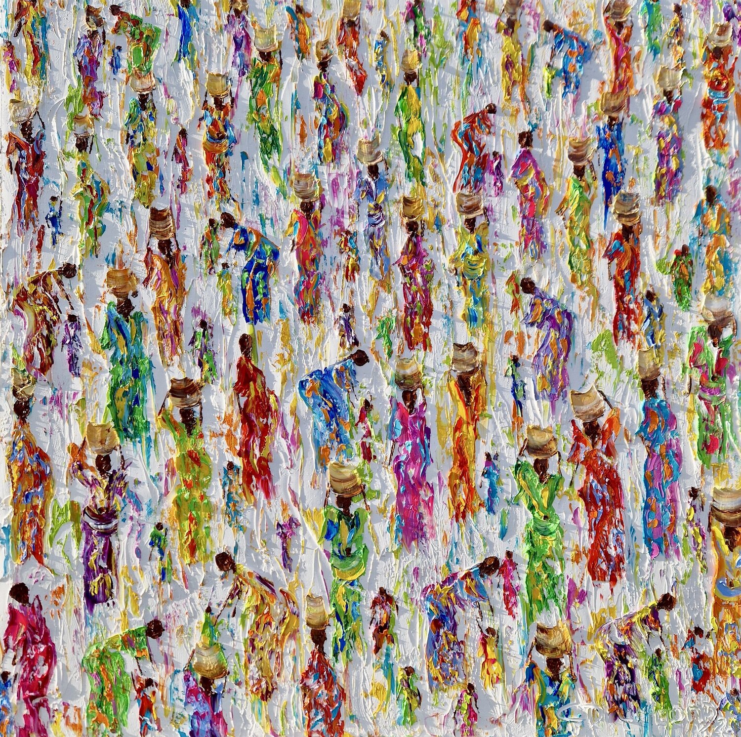 Colors of Life Christine Drummond Dipinto originale in vendita