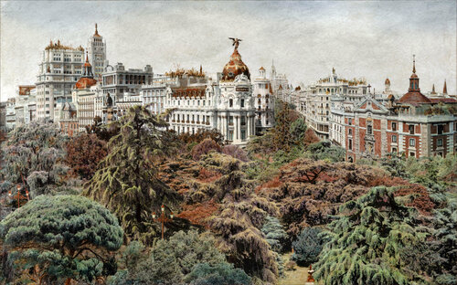Metrópoli Emboscada di Carlos Arriaga, Pittura in vendita su Singulart