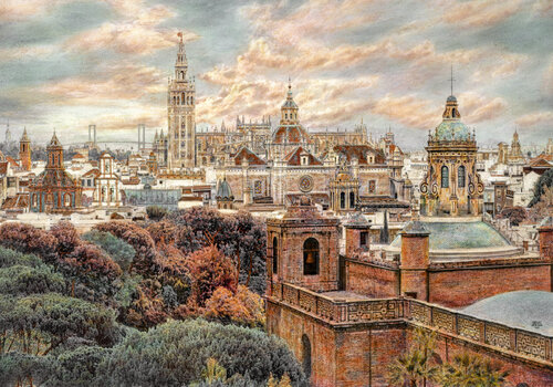 Sevilla  Singular. par Carlos Arriaga, Peinture en vente sur Singulart