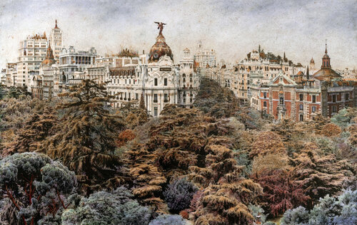 Madrid Capital del Sur di Carlos Arriaga, Pittura in vendita su Singulart