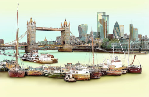 Tower Bridge Forever (Painted) Carlos Arriaga