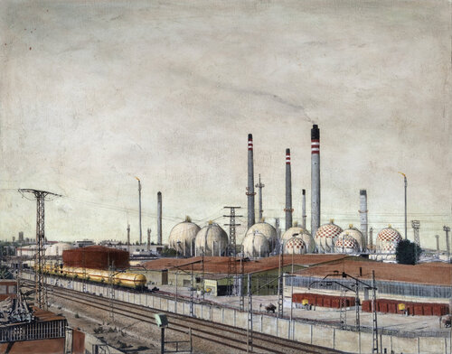 La Industria y la Ciudad. Madrid. von Carlos Arriaga, Malerei kaufen auf Singulart