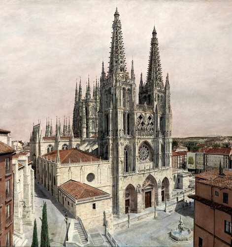Catedral de Burgos.  España. di Carlos Arriaga, Pittura in vendita su Singulart