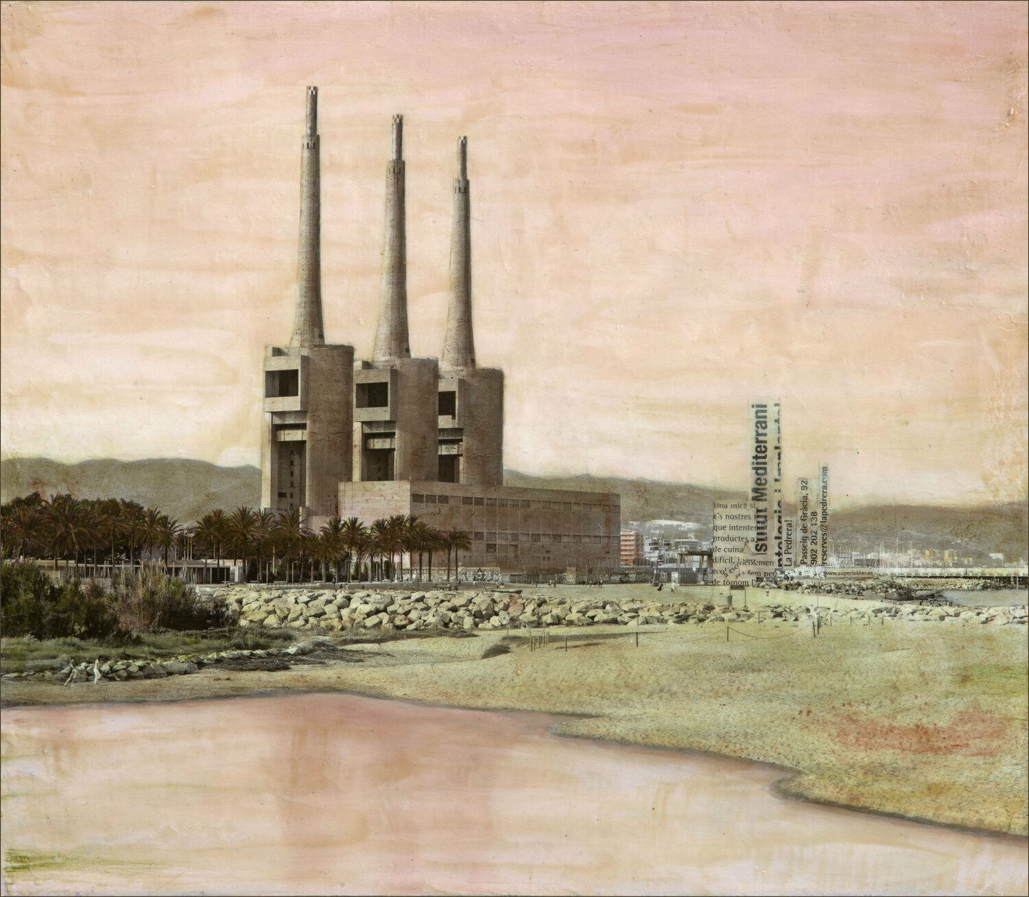 Térmica del Besós. Barcelona. Carlos Arriaga Dipinto originale in vendita