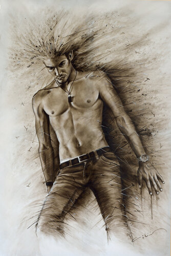 L'homme des fins II de Michel Giliberti, Pintura a la venta en Singulart