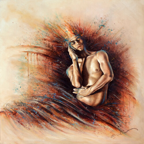 Corps et graphie III by Michel Giliberti, Painting for Sale on Singulart