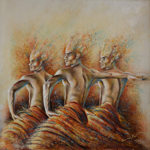 Corps et graphie I by Michel Giliberti, Painting for Sale on Singulart