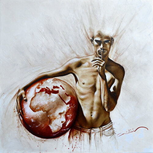 World exit de Michel Giliberti, Pintura a la venta en Singulart