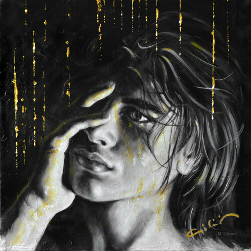 Yellow rain I par Michel Giliberti, Peinture en vente sur Singulart