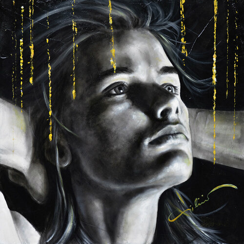 Yellow rain III par Michel Giliberti, Peinture en vente sur Singulart