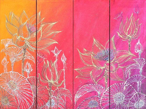 loto all'alba de Polina Ogiy, Pintura a la venta en Singulart