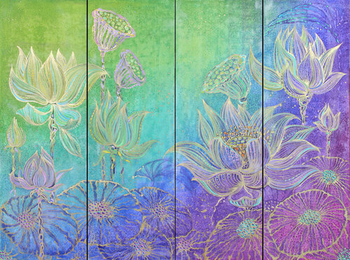 loto all'alba van Polina Ogiy, Schilderij te koop op Singulart