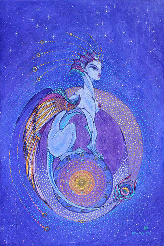 Sphinx van Polina Ogiy, Schilderij te koop op Singulart
