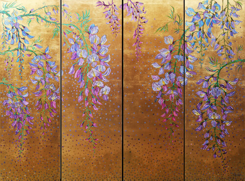 glicine screen di Polina Ogiy, Pittura in vendita su Singulart