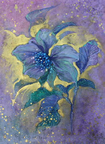 PEONIES 6 van Polina Ogiy, Schilderij te koop op Singulart
