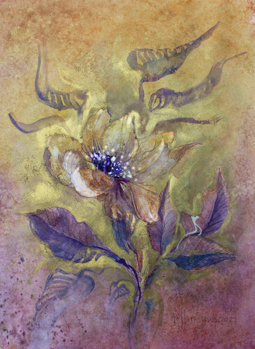PEONIES 9 van Polina Ogiy, Schilderij te koop op Singulart