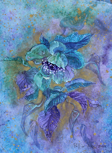 PEONIES 16 van Polina Ogiy, Schilderij te koop op Singulart