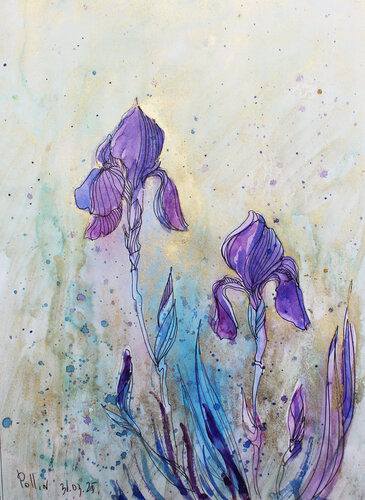 IRIS 13 van Polina Ogiy, Schilderij te koop op Singulart