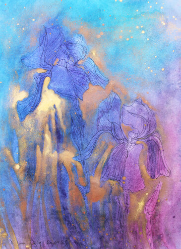 IRIS 18 van Polina Ogiy, Schilderij te koop op Singulart
