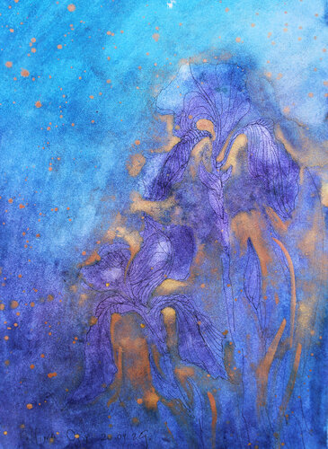 IRIS 19 di Polina Ogiy, Pittura in vendita su Singulart